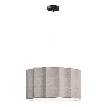 Suspension sur câble WAVY 1xE27/14W/230V gris