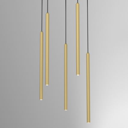 Suspension sur câble YORU 8xG9/8W/230V, laiton