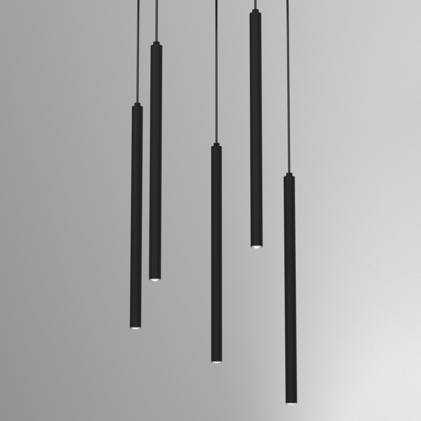 Suspension sur câble YORU 8xG9/8W/230V noire