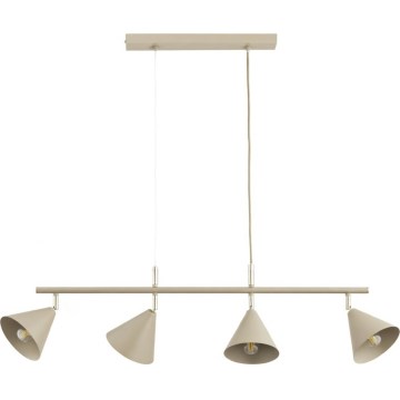 Suspension sur câble ZELTA 4xE27/15W/230V beige