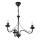 Suspension sur chaîne ANTON 3xE14/15W/230V noire