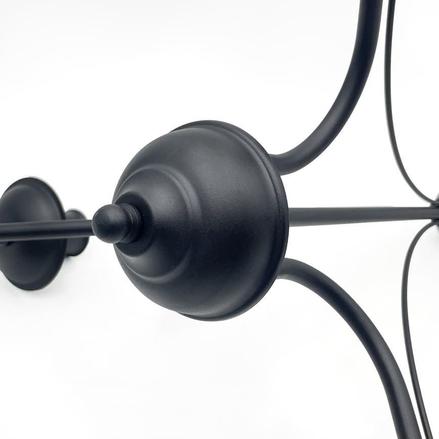 Suspension sur chaîne ANTON 3xE14/15W/230V noire
