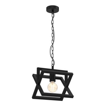 Suspension sur chaîne ARNOLD 1xE27/60W/230V noir