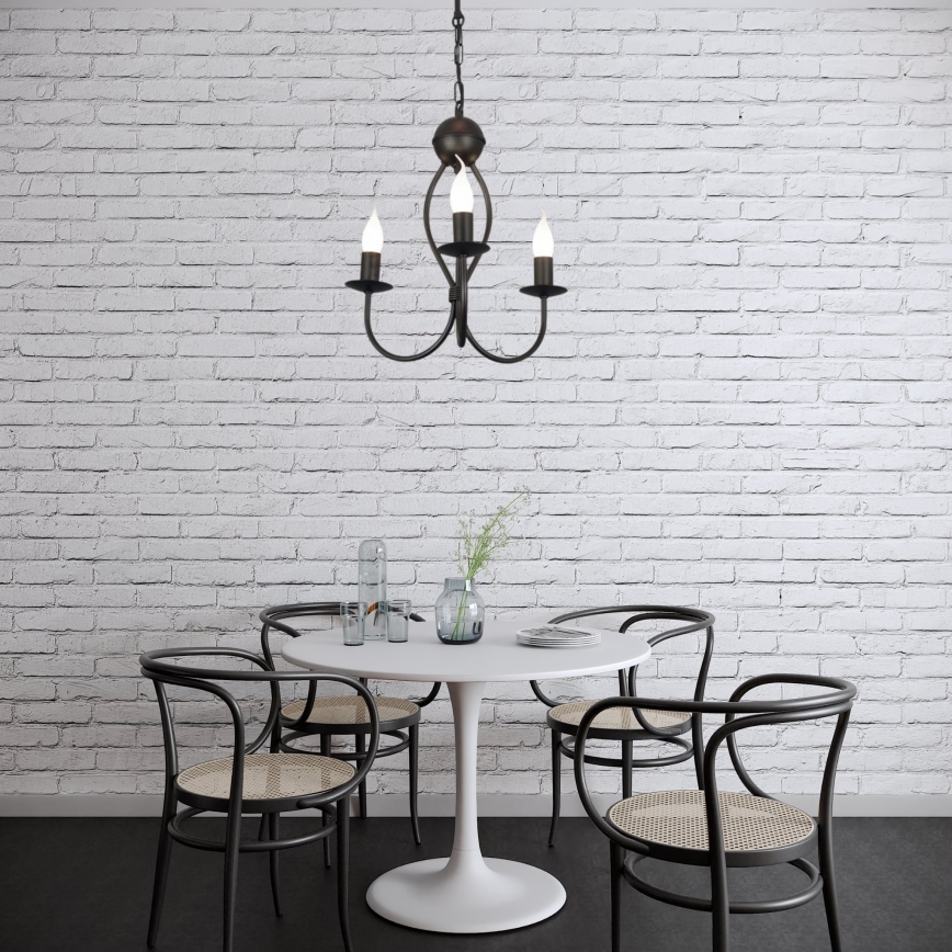 Suspension sur chaîne ARTHUR 3xE14/40W/230V