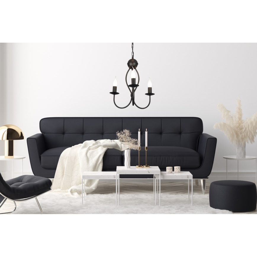 Suspension sur chaîne ARTHUR 3xE14/40W/230V