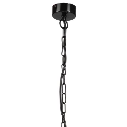 Suspension sur chaîne CEDRIC II 4xE27/60W/230V noir