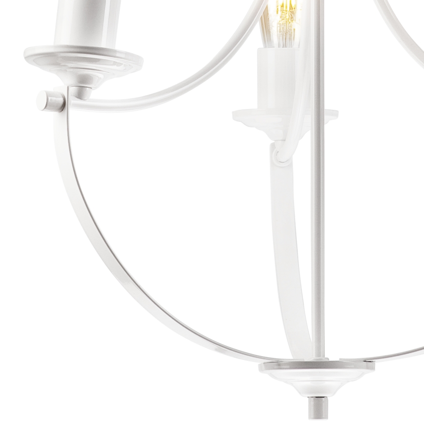 Suspension sur chaîne GINA 3xE27/60W/230V blanc