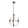 Suspension sur chaîne GINA 3xE27/60W/230V marron