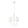 Suspension sur chaîne GINA 5xE27/60W/230V blanc