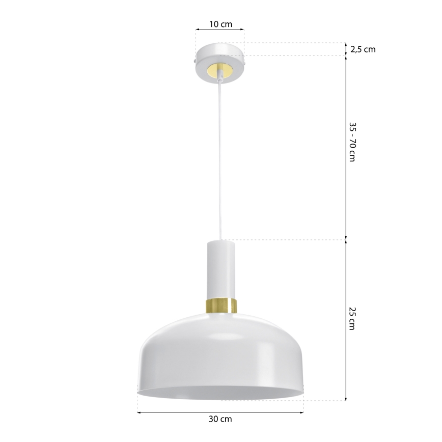Suspension sur chaine MALMO 1xE27/60W/230V