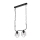 Suspension sur chaîne MORGAN 2xE27/60W/230V noir/chrome