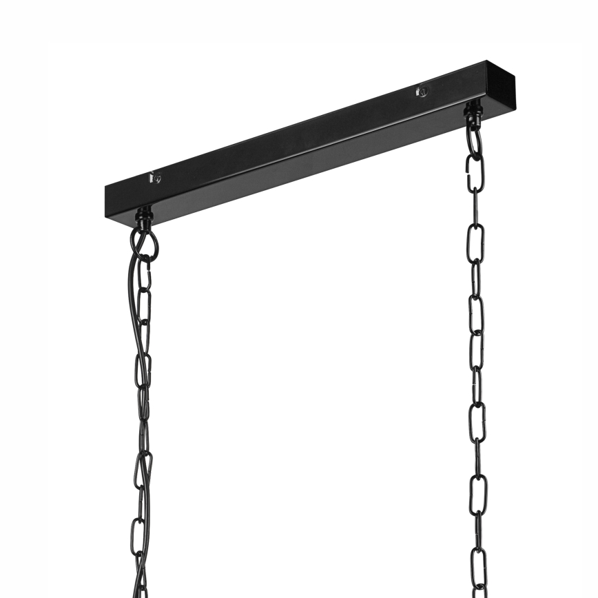 Suspension sur chaîne MORGAN 2xE27/60W/230V noir/chrome