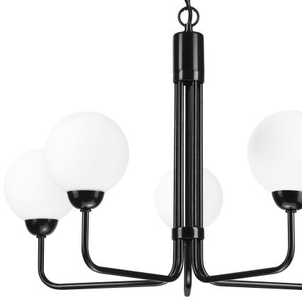 Suspension sur chaîne TIFFY 5xG9/5W/230V noir