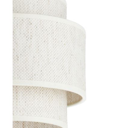 Suspension sur cordon BOHO 1xE27/60W/230V Ø 20 cm blanc