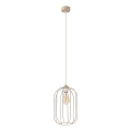 Suspension sur cordon DESTELLO 1xE27/15W/230V Ø 21 cm beige