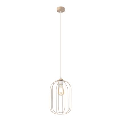 Suspension sur cordon DESTELLO 1xE27/15W/230V Ø 21 cm beige
