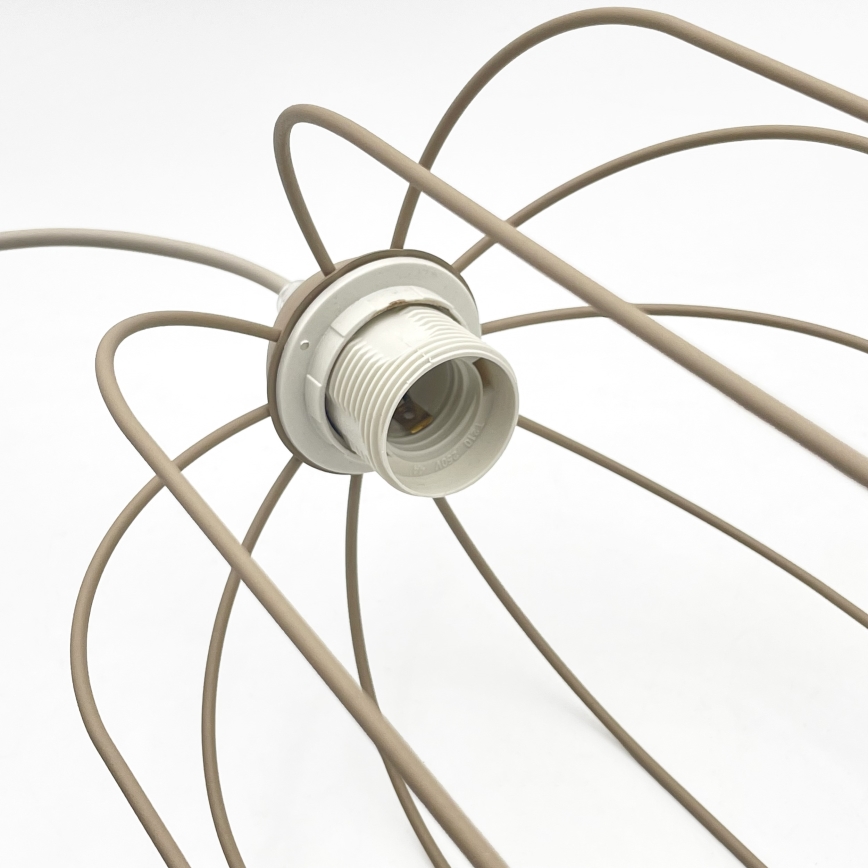 Suspension sur cordon DESTELLO 1xE27/15W/230V Ø 21 cm beige