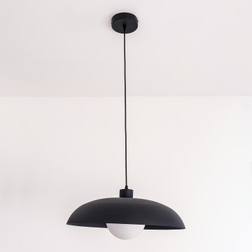 Suspension sur cordon ECLIPSE 1x E27 / 15 W / 230 V noire
