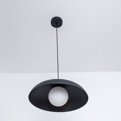 Suspension sur cordon ECLIPSE 1x E27 / 15 W / 230 V noire