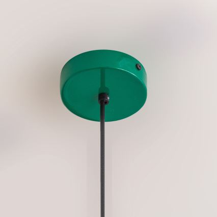 Suspension sur cordon ETNA 1xE27/15W/230V Ø 25 cm, verte