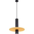 Suspension sur cordon PELTA 1xGU10/10W/230V noir/jaune