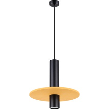 Suspension sur cordon PELTA 1xGU10/10W/230V noir/jaune