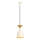 Suspension sur cordon SIVANI 1xE27/40W/230V blanche/cuivrée