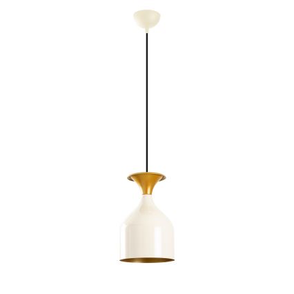 Suspension sur cordon SIVANI 1xE27/40W/230V blanche/cuivrée