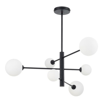 Suspension sur tige DORADO 6xG9/40W/230V noir