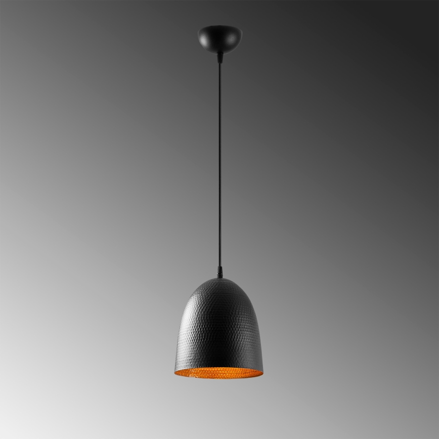 Suspension TATTOO 1xE27/40W/230V Ø 20 cm noire
