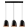 Suspension TATTOO 3xE27/40W/230V noire