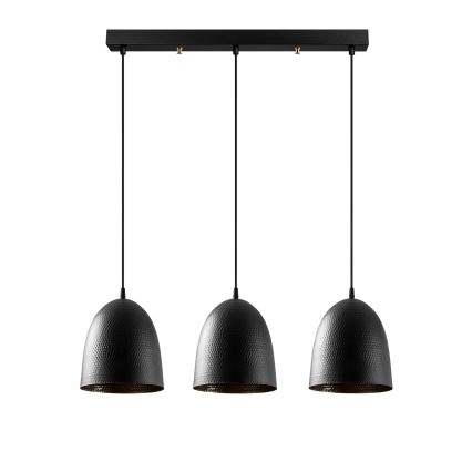 Suspension TATTOO 3xE27/40W/230V noire