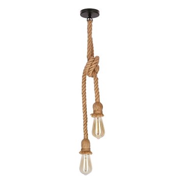 Suspension VIDEA 2xE27/40W/230V marron