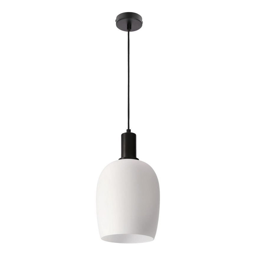 Suspension WOLKEN 1xE27/40W/230V blanche/noire