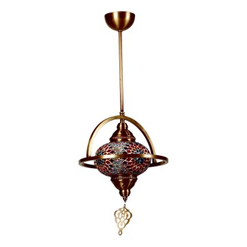 Suspension YENI 1xE27/40W/230V en bronze