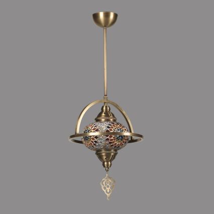 Suspension YENI 1xE27/40W/230V en bronze