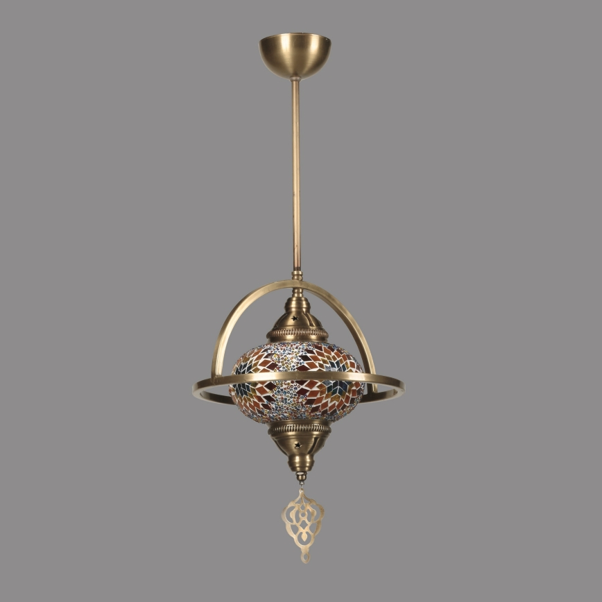 Suspension YENI 1xE27/40W/230V en bronze