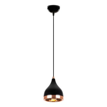Suspension YILDO 1xE27/40W/230V noir/cuivre