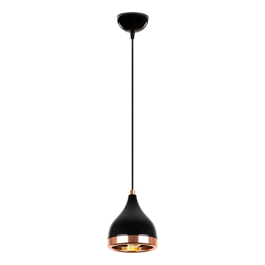 Suspension YILDO 1xE27/40W/230V noir/cuivre