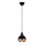 Suspension YILDO 1xE27/40W/230V noir/cuivre
