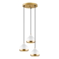 Suspension YILDO 3xE27/40W/230V blanc/or