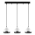Suspension YILDO 3xE27/40W/230V blanche/noire