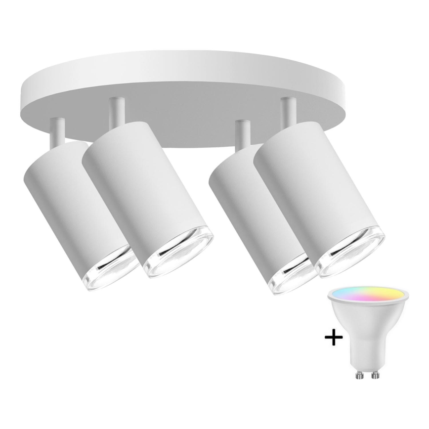 Светильник для ванны TURYN LED RGBW, 4xGU10/6,5W/230V 2700-6500K Wi-Fi IP44, білий
