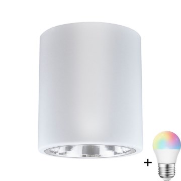 Светильник прожекторний LED RGBW JUPITER 1xE27/6,5W/230V, 2700-6500K, Wi-Fi, діаметр 13 см, білий