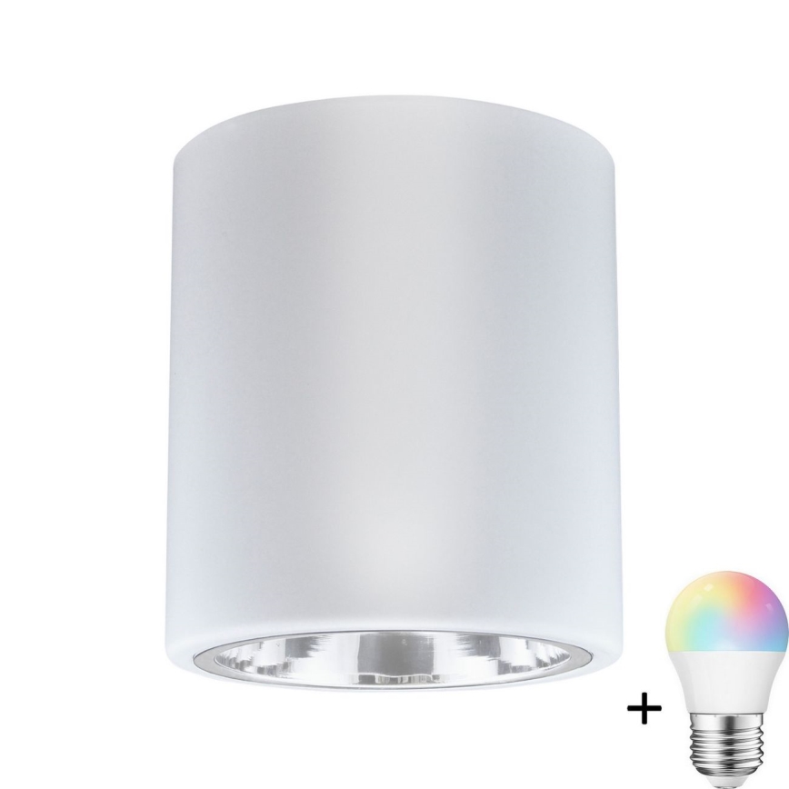 Светильник прожекторний LED RGBW JUPITER 1xE27/6,5W/230V, 2700-6500K, Wi-Fi, діаметр 13 см, білий