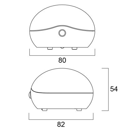 Sylvania - Lampe de table LED avec détecteur crépusculaire SENSE LED/0,4W/4,5V