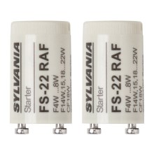 Sylvania - LOT 2x Starter pour ampoules fluorescentes 4-22W