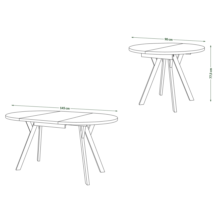 Table à manger ARTUR noire