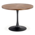 Table à manger CARMELO 75 x 100 cm noir/marron