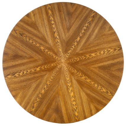 Table à manger CARMELO 75 x 100 cm noir/marron